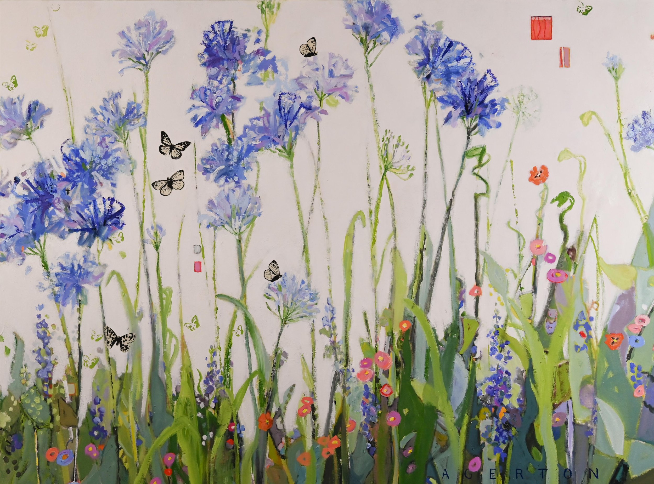 Butterfly Garden. 36x48. Oil on canvas. Available.