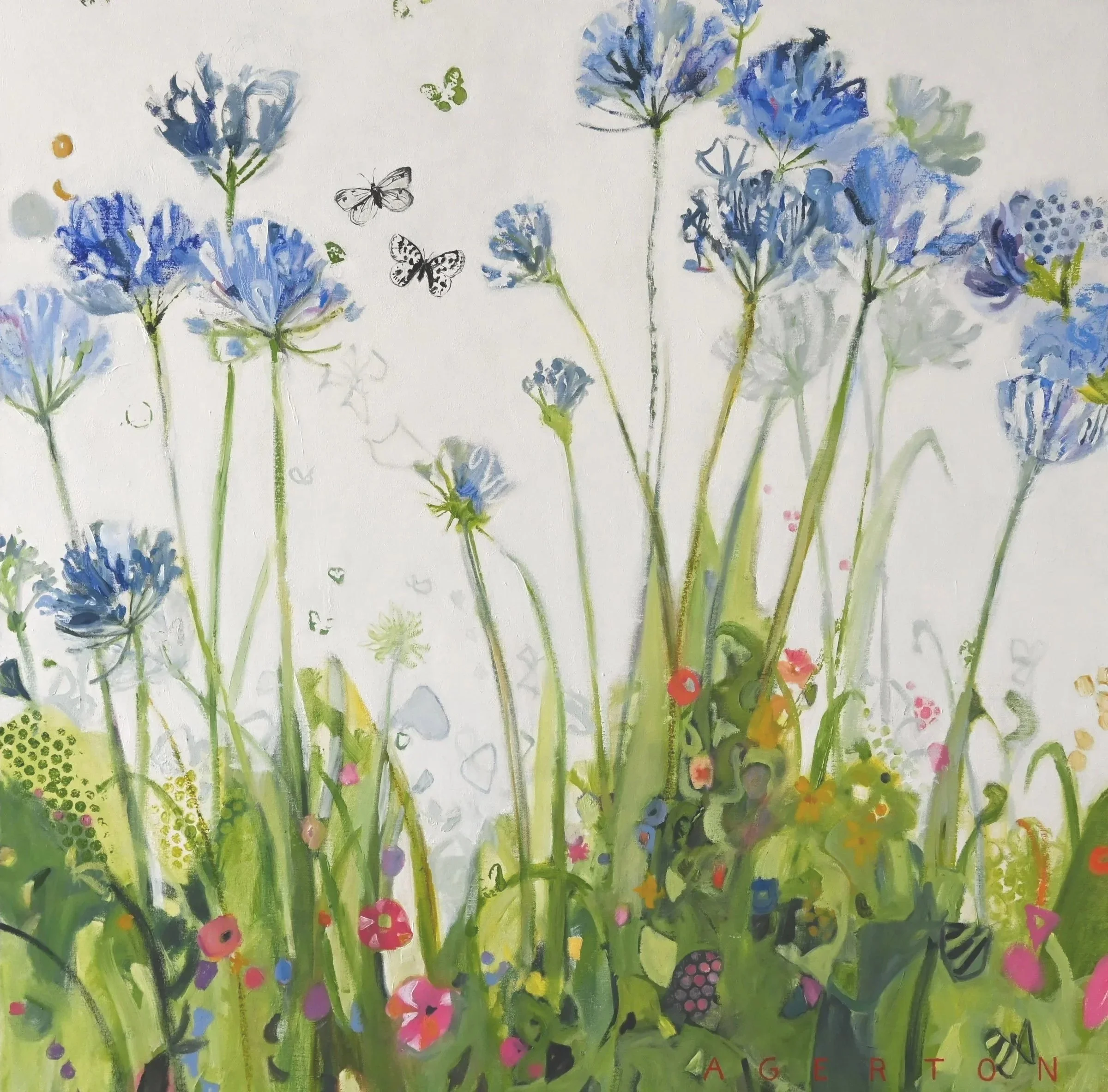 Bel Canto. 36x36. Oil on canvas. $4900. Available at Ella Walton Richardson Fine Art, SC.