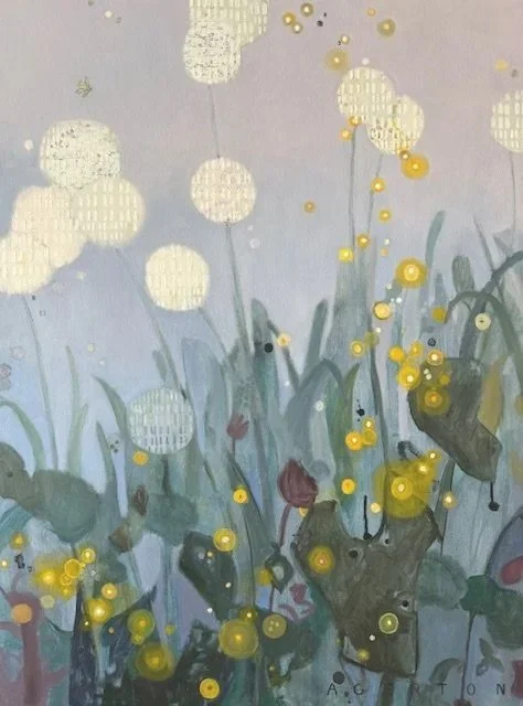 FireFly Garden. 48x36. Oil. Available at Ella Walton Richardson Fine Art.