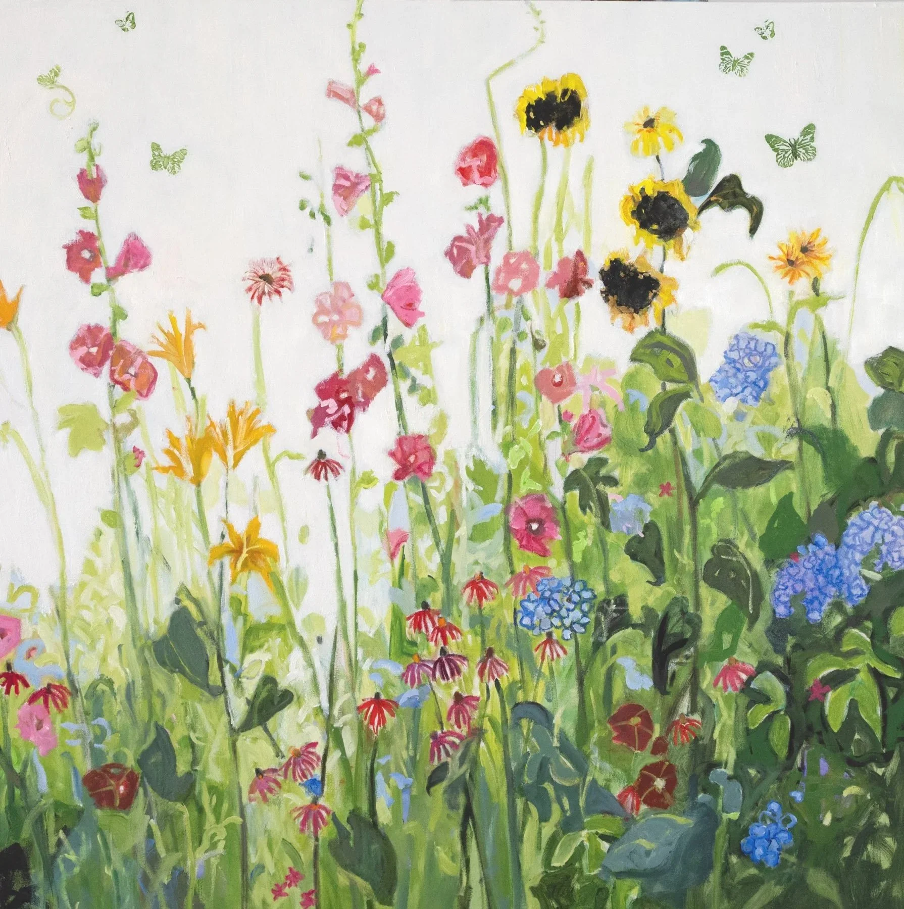 Garden Variety. 40x40. Oil on canvas