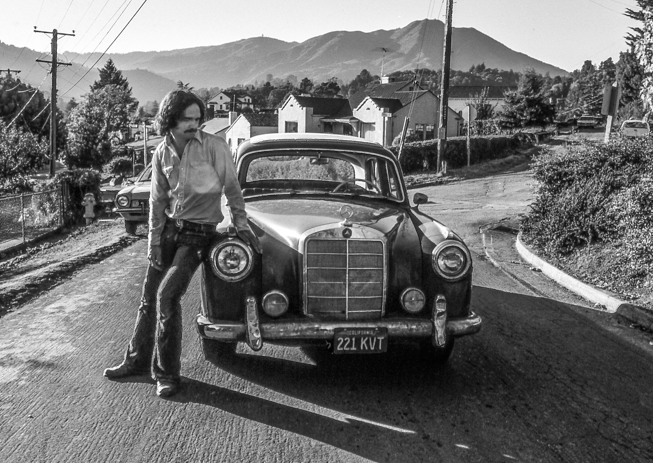 Fred and the Mercedes, Mill Valley 1976