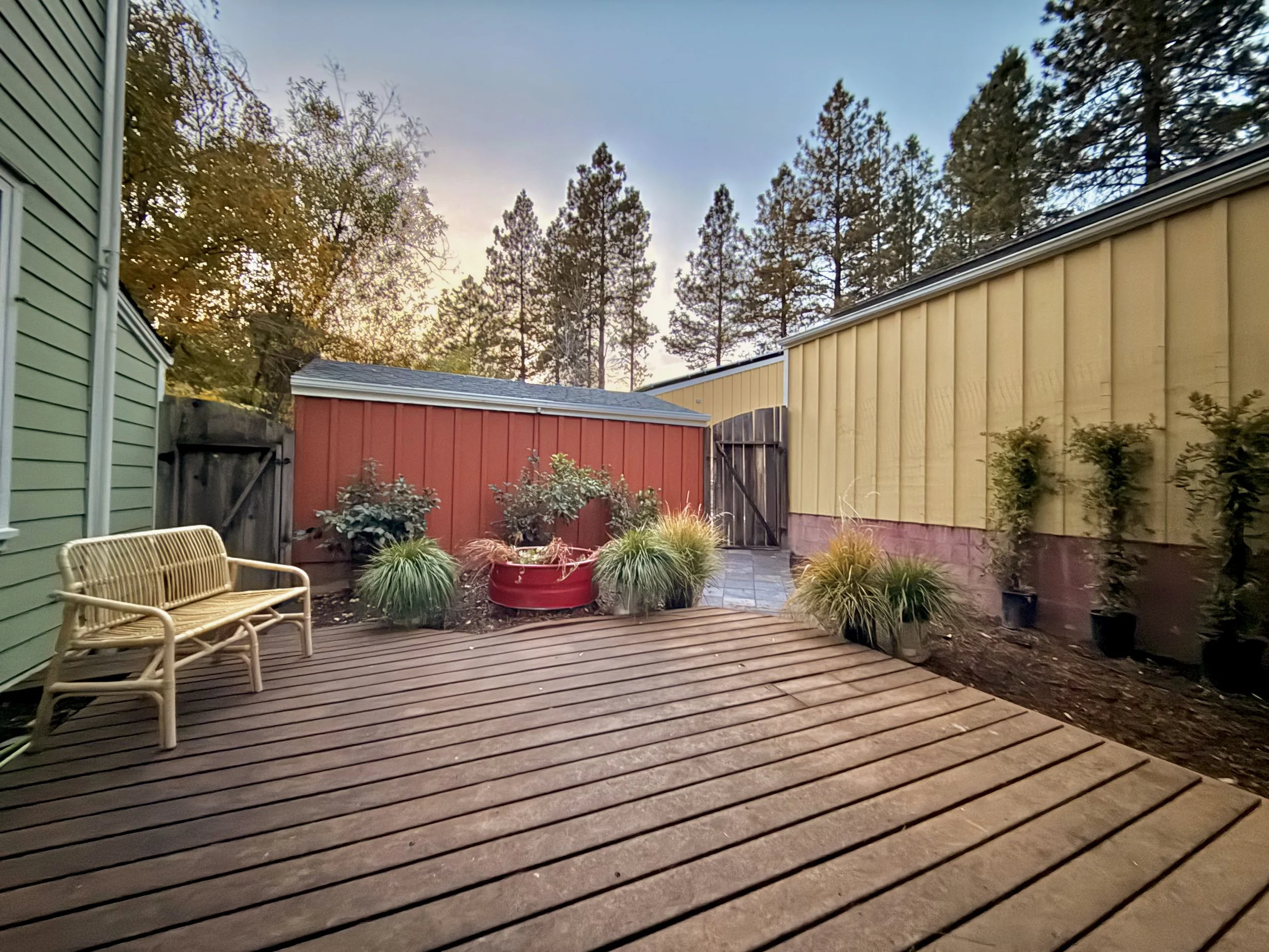 Backyard looking West