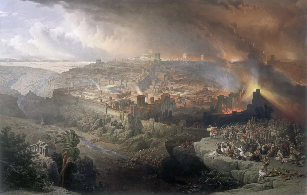 Painting of the Destruction of Jerusalem in AD 70.