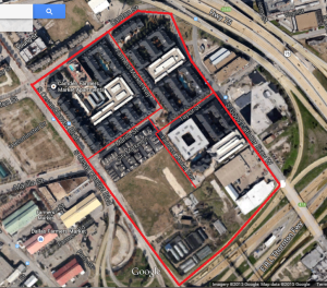 Proposed Camden Farmer's Market Apartments in Downtown Dallas
