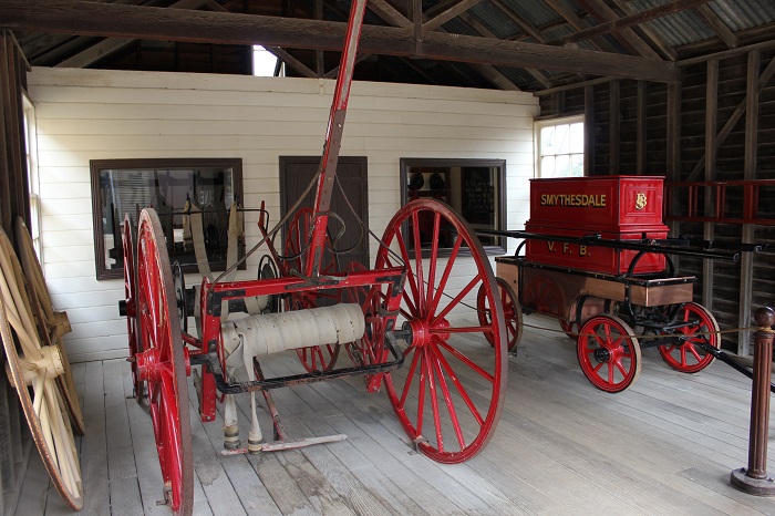 The equipment used by the local fire brigade back in the day.