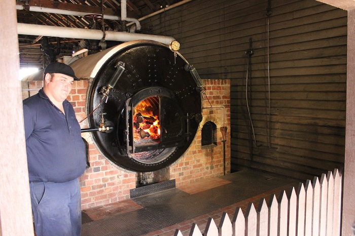 A functioning boiler.