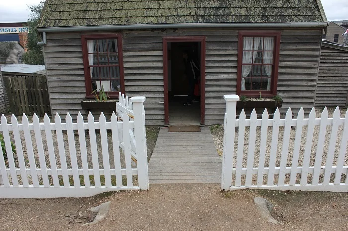 A typical house. They don't seem very comfortable by today's standards.
