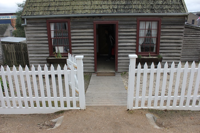 A typical house. They don't seem very comfortable by today's standards.