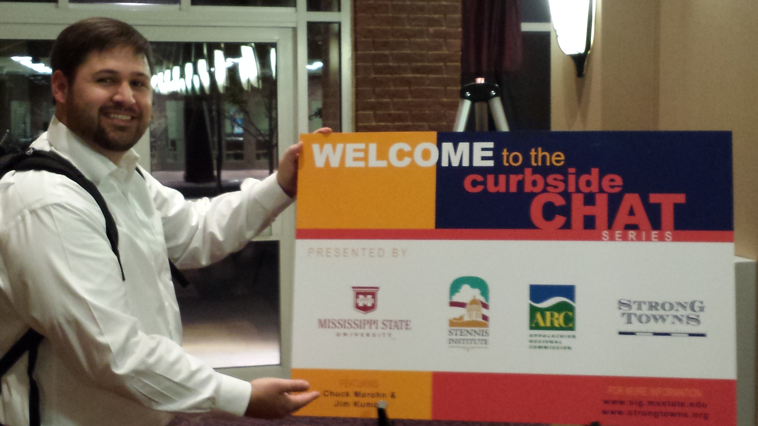 Jeremy Murdock, Mississippi State, kicking off a week of Curbside Chats across the state.