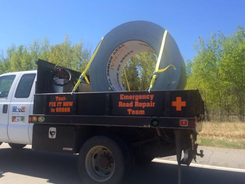 The Roll of Tape wouldn't fit in the Prius.