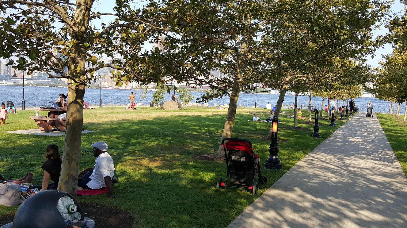 Maxwell Place Park in Hoboken. I walk down here nightly with my wife.