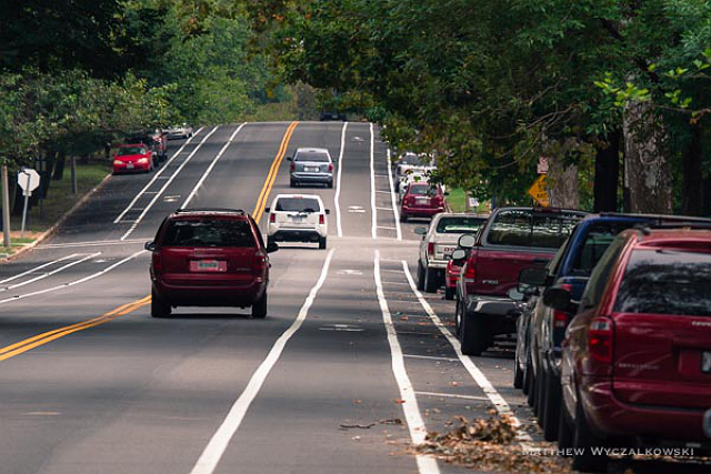 Arsenal Street accommodates multiple uses, providing predictable and safe space