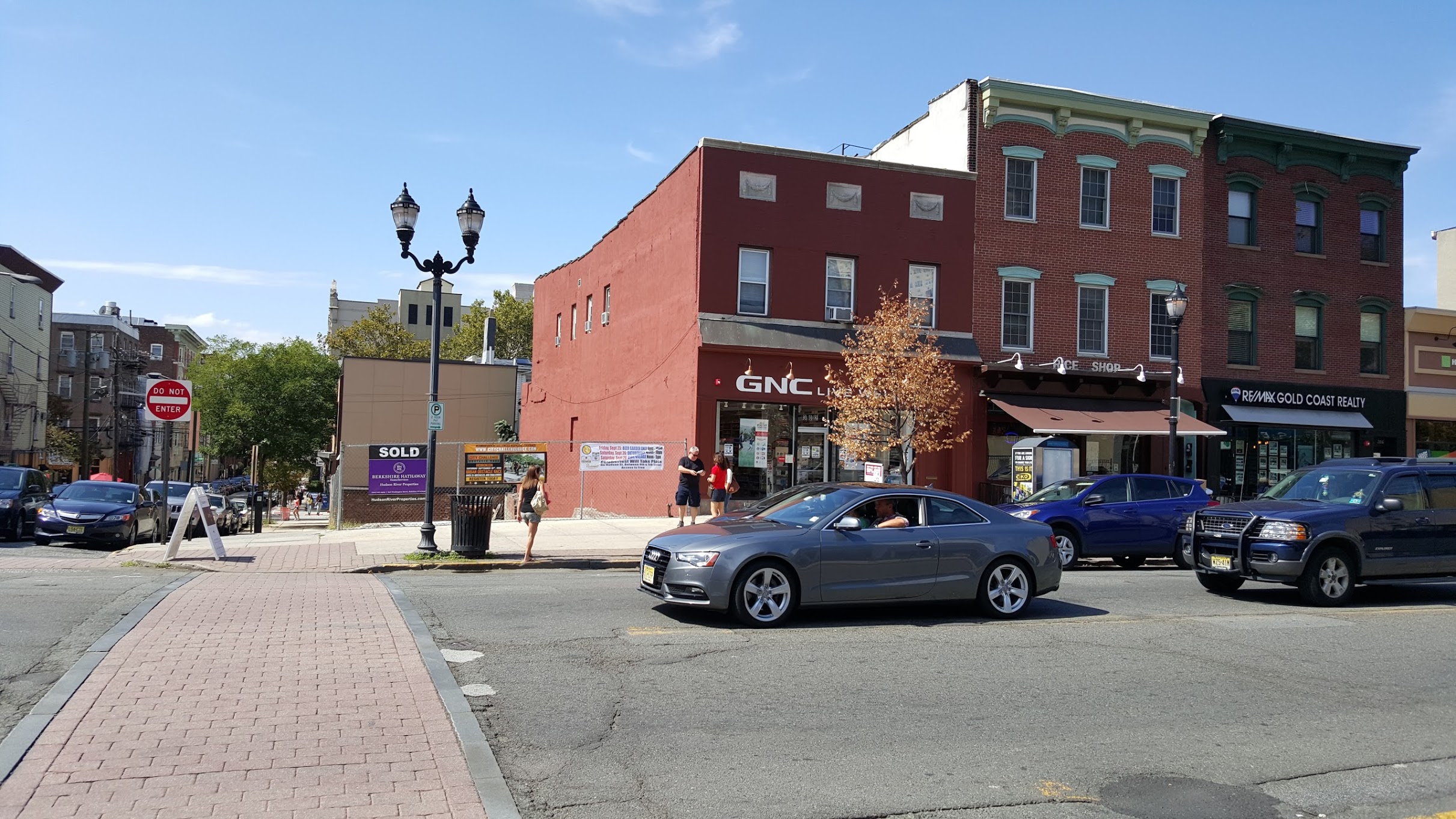 An empty lot in Hoboken for sale. This should be the size of a typical development in a healthy urban area.