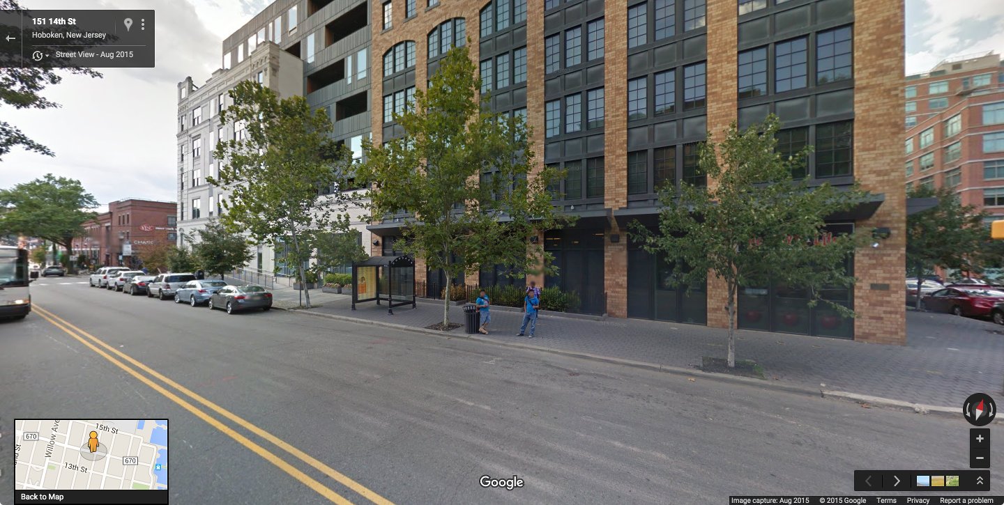 There are only 2 destinations along this side of the block.