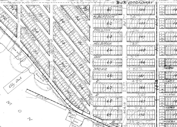 The plat for Ballard, now part of Seattle, WA.