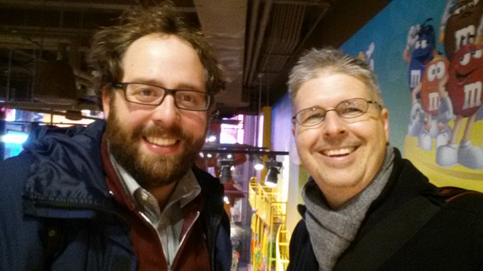 John Reuter (left) and Chuck Marohn in NYC, December 2014