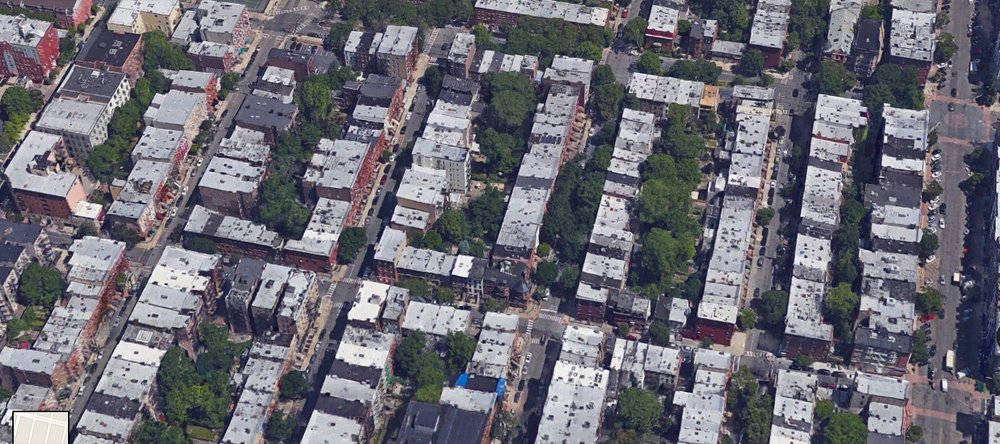 Fine-grained blocks in Hoboken, NJ, averaging around 40 lots per block