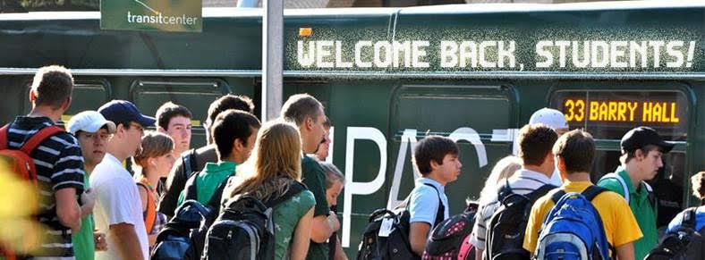 2004 – 2013 MATbus ridership rises from 700,000 riders to over 2,000,000 riders, over 1 million college age