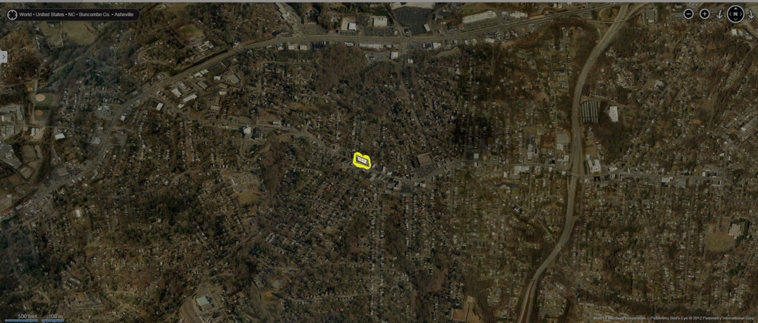 Westville Pub area. Image from Bing Maps.