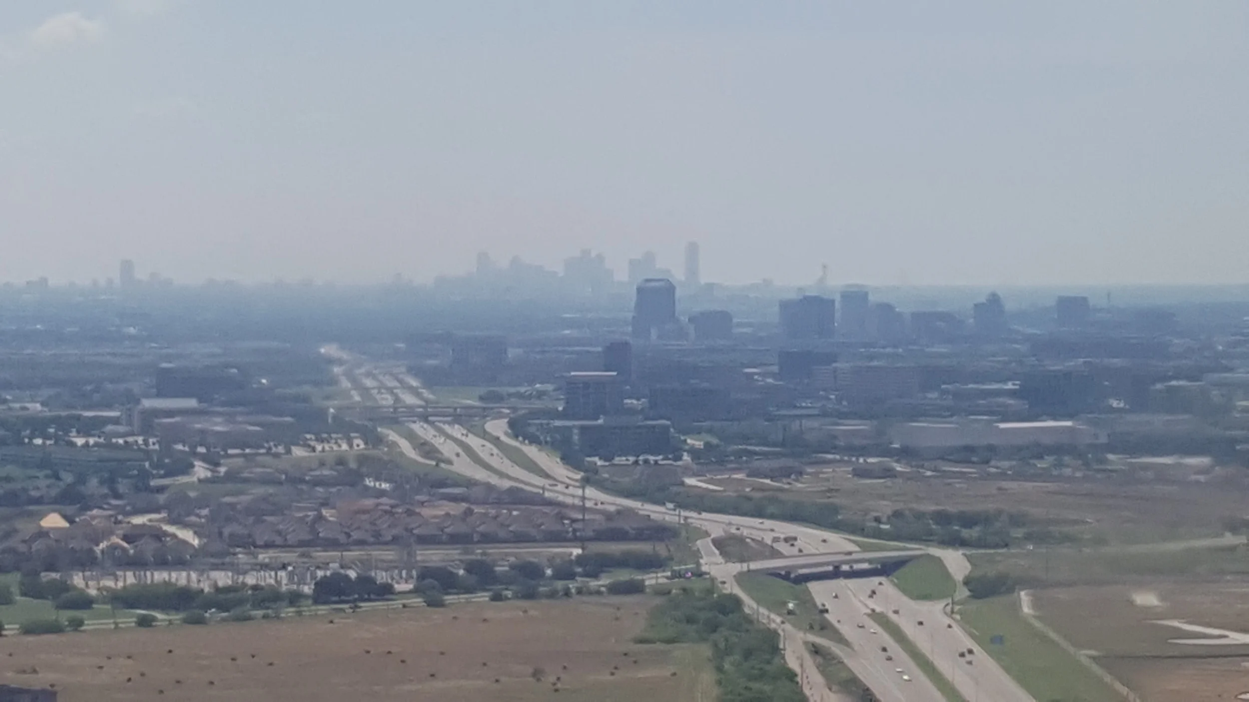 A freeway in the Dallas area.
