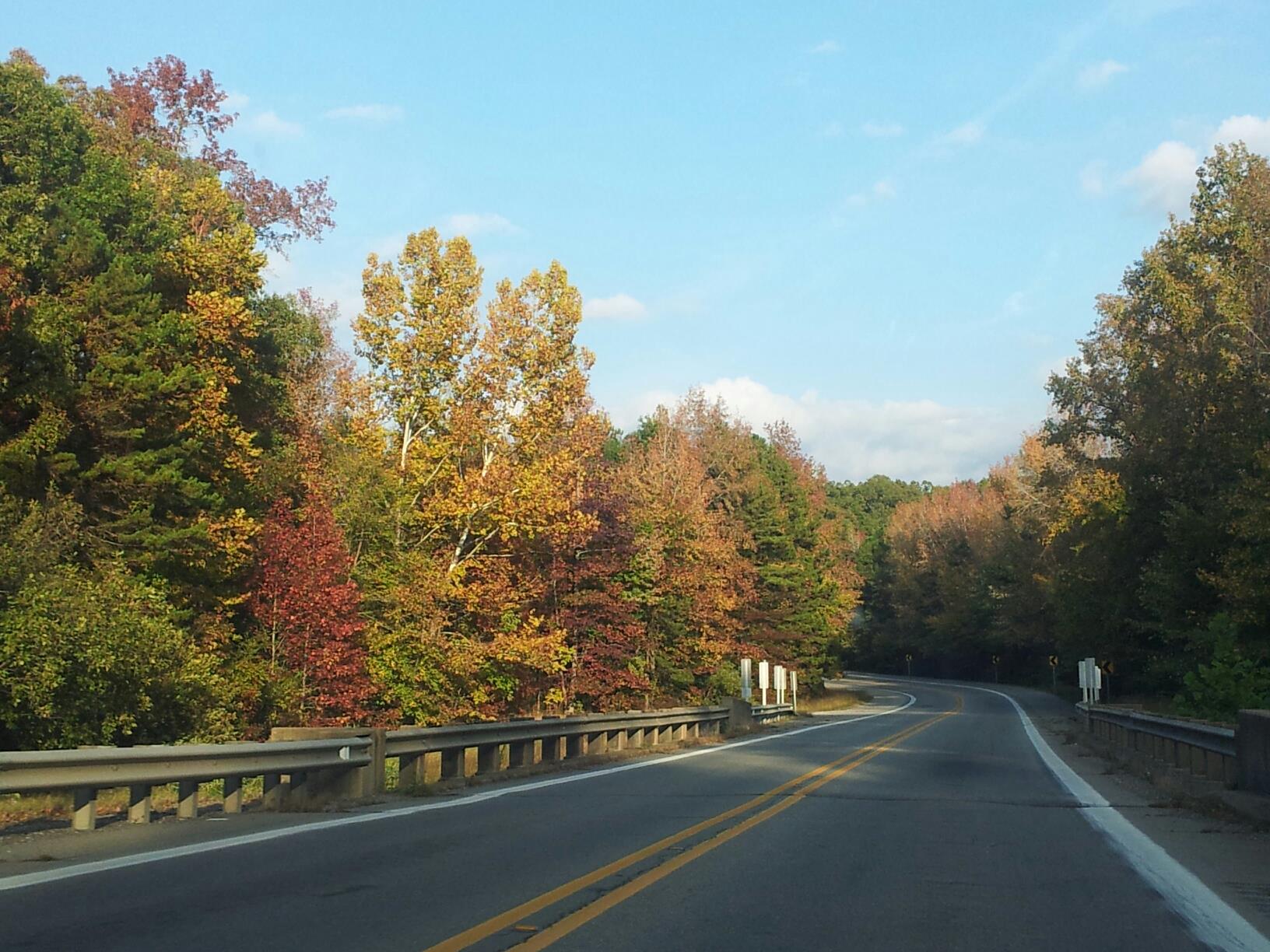 The open road in Arkansas.