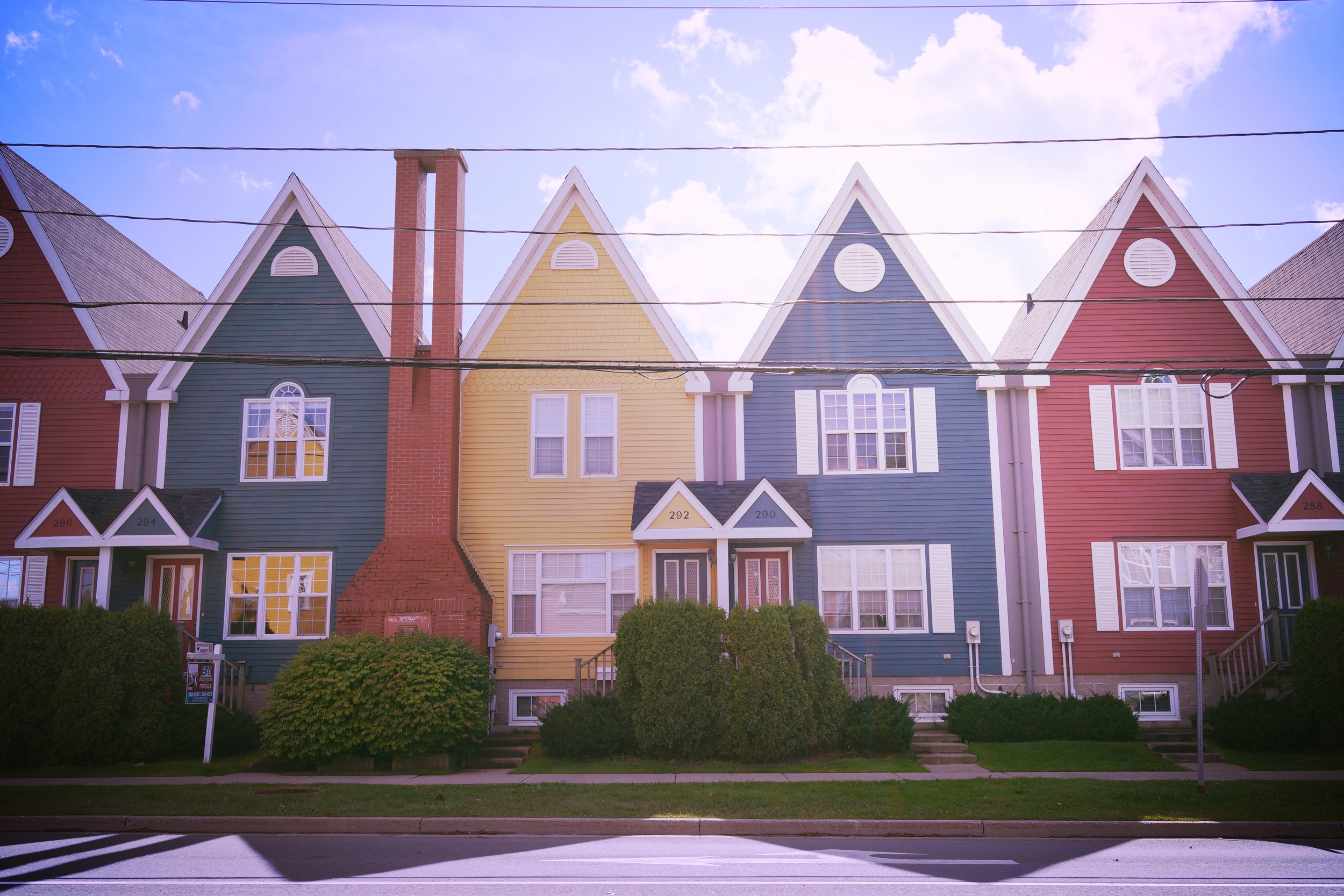 Townhouses in Fredericton, Canada