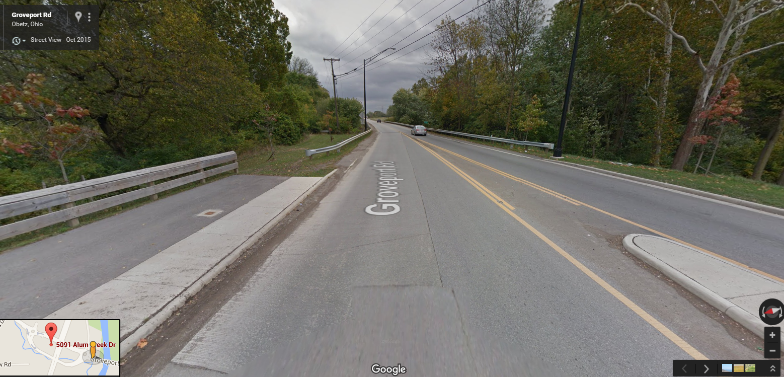 End of line, but what a sweet ride up to this point. Photo from Google Maps.
