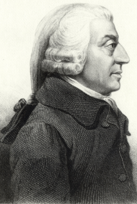 Adam Smith. Image from Wikimedia . 