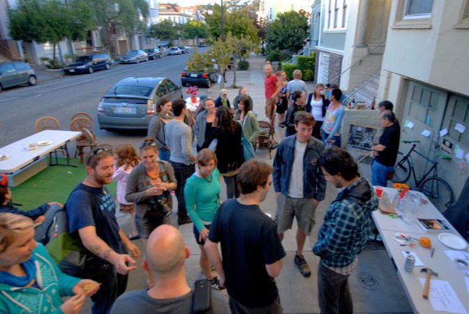 My birthday party and neighbor social a couple of years ago.
