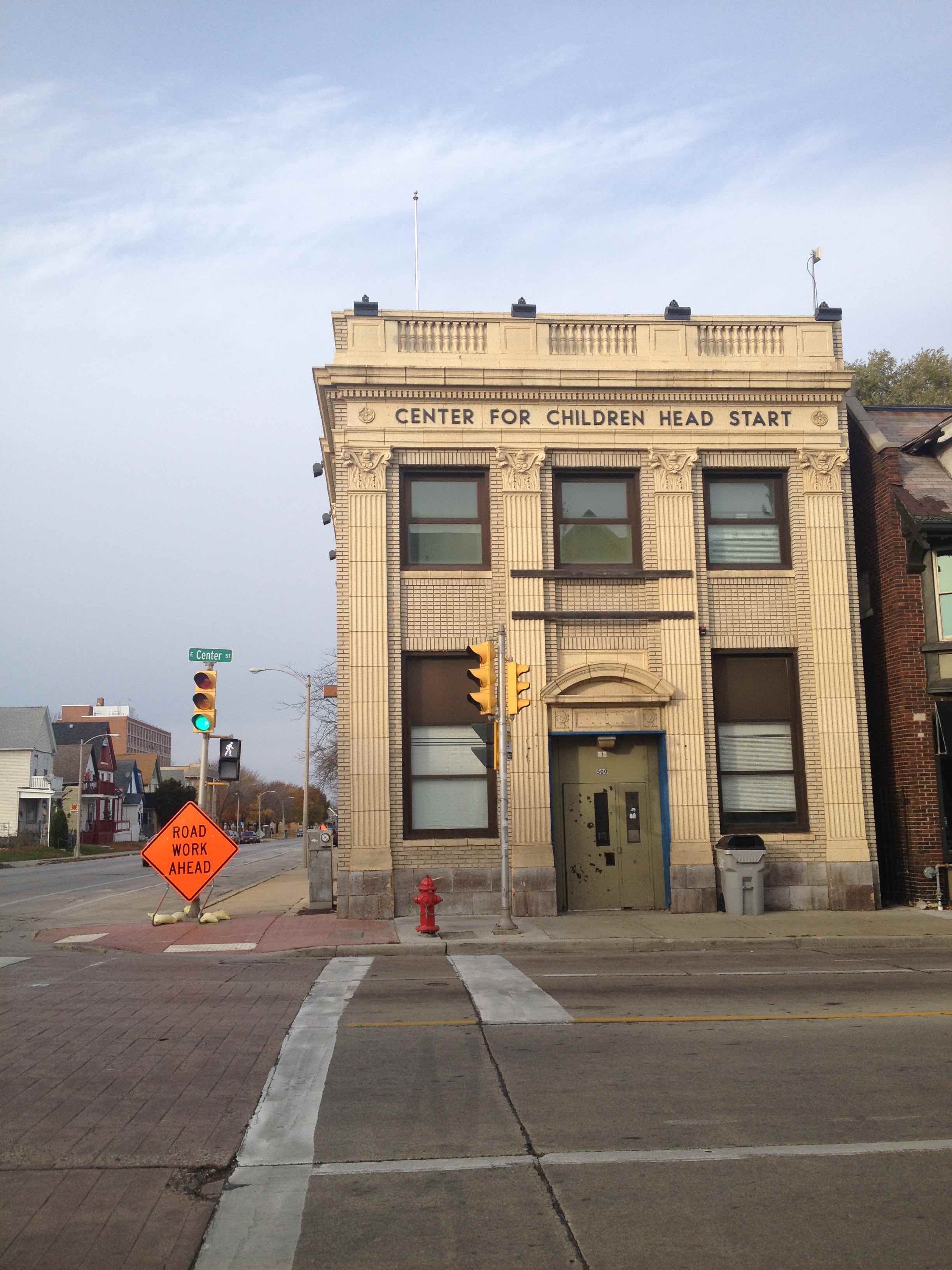 A historic building melds into the fabric of a Milwaukee street