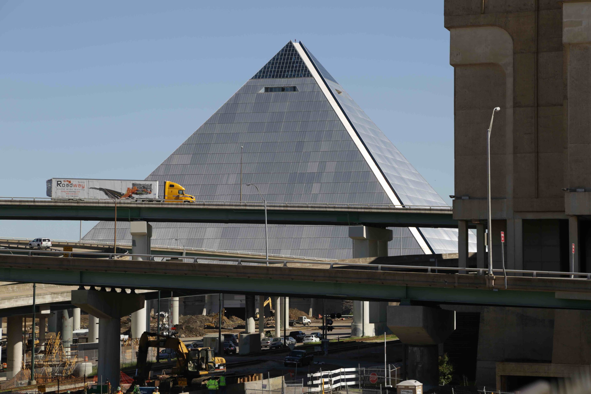 An ill-fated megaproject. Read more about the Memphis pyramid here .