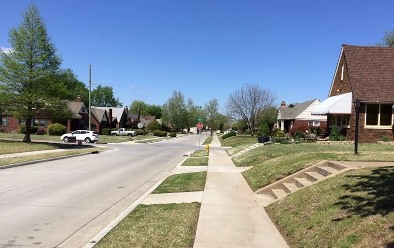 A neighborhood looks naked without street trees. Photo by Sarah Kobos
