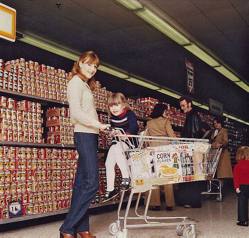 Grocery shopping, circa 1970 (photo by Debbie Mc )