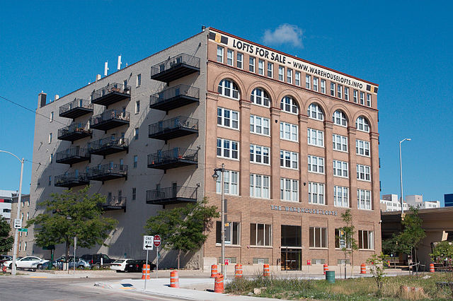 An old warehouse turned into loft condos in Milwaukee, WI (Photo by Dori )