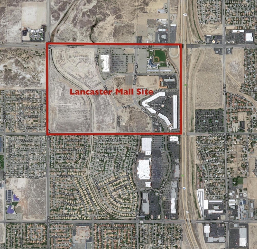 Johnny Sanphillippo illustrates the colossal waste of space and infrastructure created in the hopes of attracting big box developments in Lancaster, CA. Read the whole story.