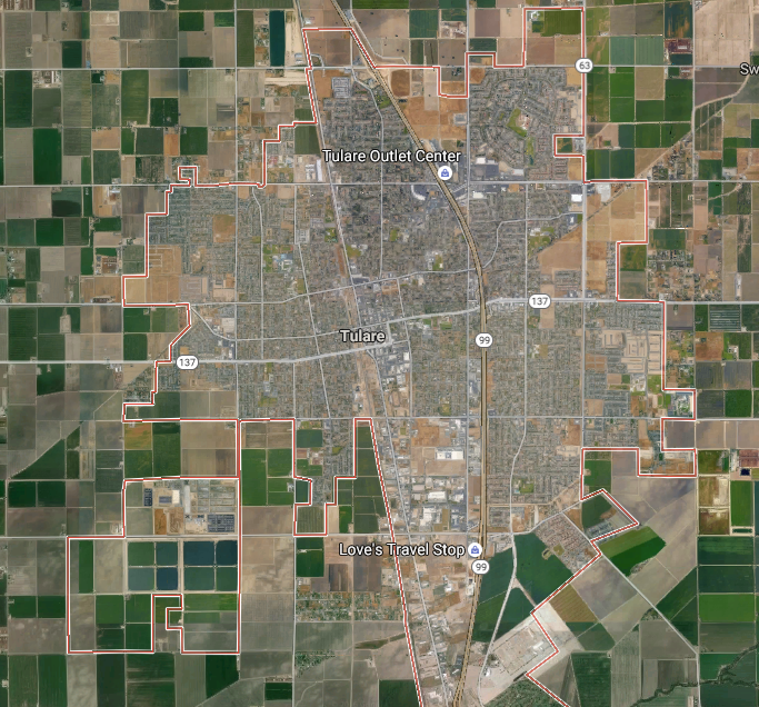 Tulsa, CA (from Google maps)