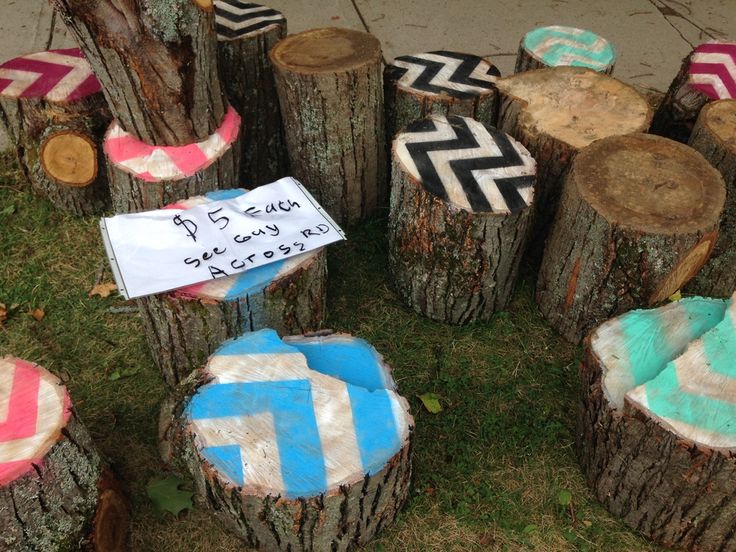 Gracen Johnson's famous stump chair project in Fredericton, NB