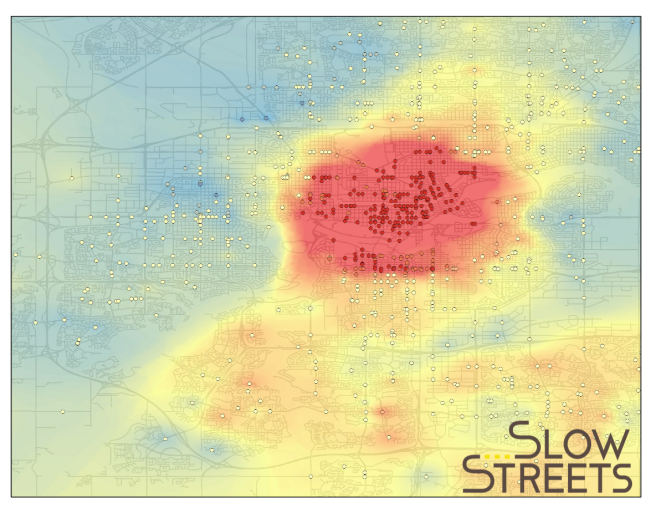 Using Collision Mapping to Indicate Cycling Desire Lines