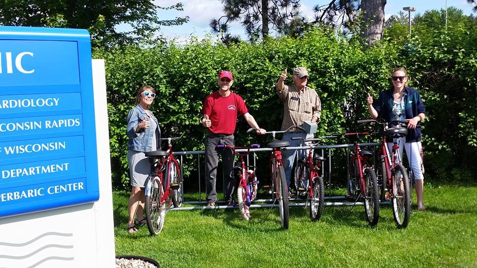 River Riders bike share in action (Photo from River Riders Facebook)