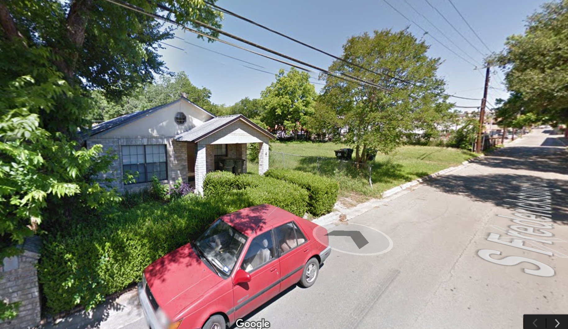 T-5 zoning in San Marcos, TX. Should be T-2 or, at most, T-3 since that is the next increment of intensity. T-5 simply distorts the underlying land values, jacks up housing prices and stagnates the entire neighborhood. Image from Google.