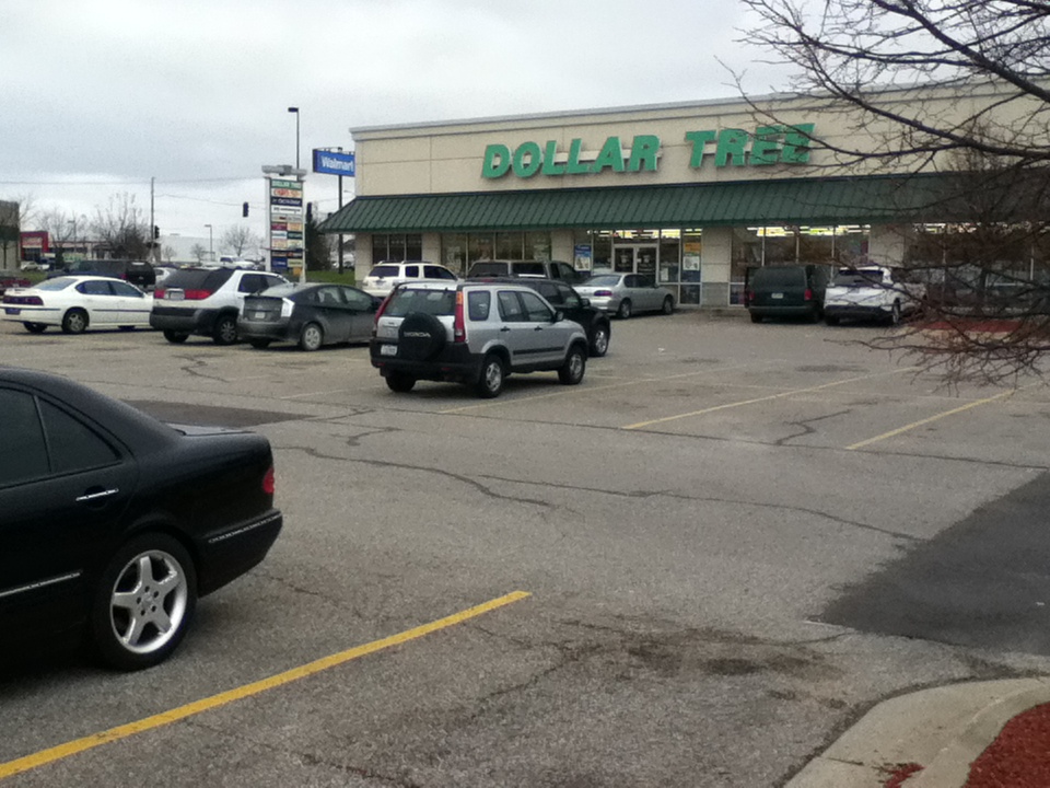 Plenty of parking at the strip mall next door