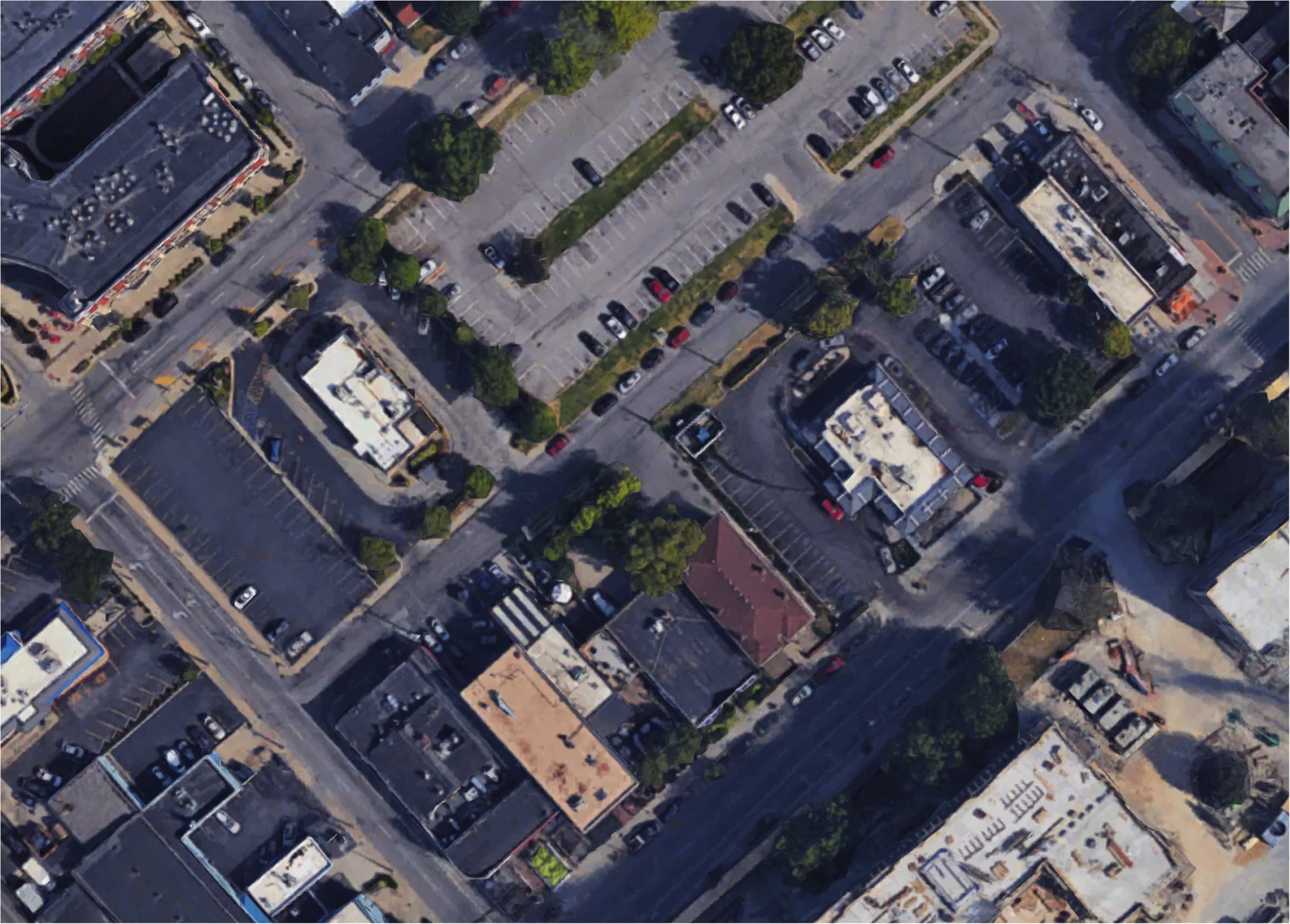 Sorry for having shown you this picture. Note the surviving (non-conforming) urban uses. (Google Maps)