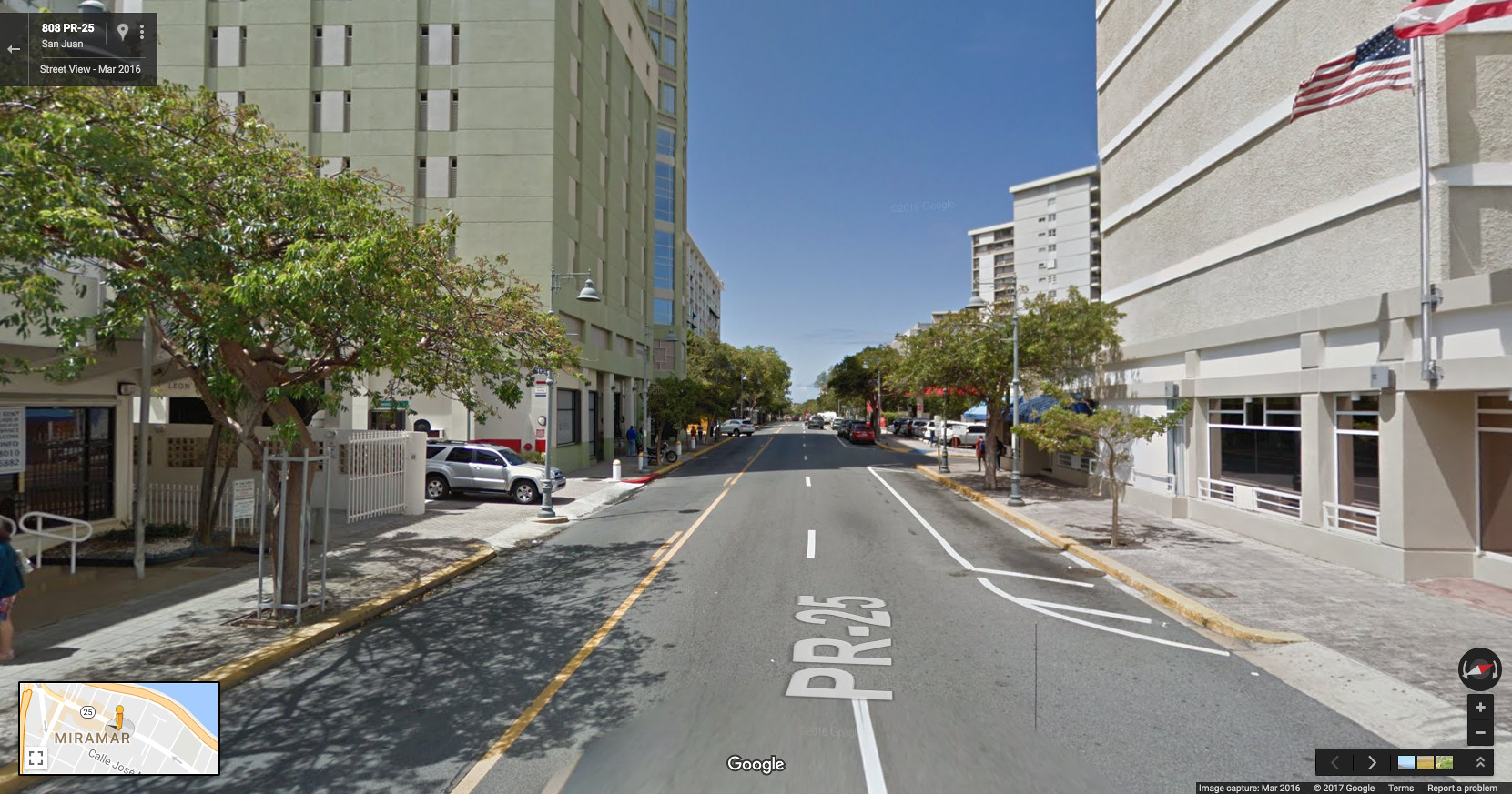 An area in San Juan outside of Old San Juan. that could be anywhere USA. (Source)