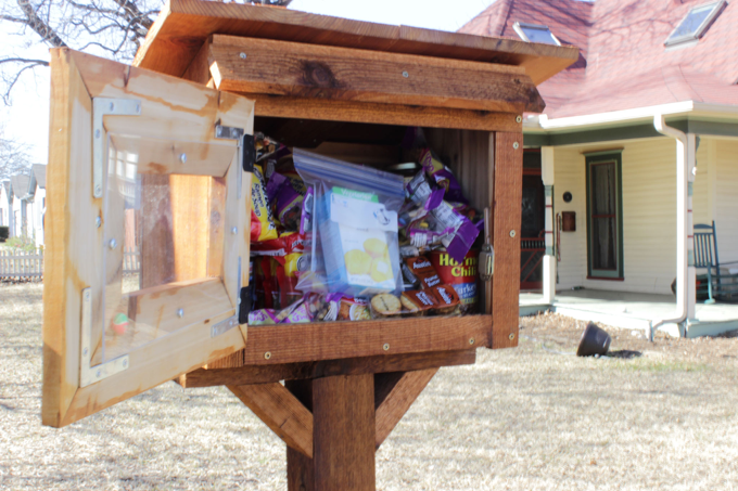 Public pantry in my neighbor’s yard (Photo: Thomas Cook, The Lewisville Texan Journal)