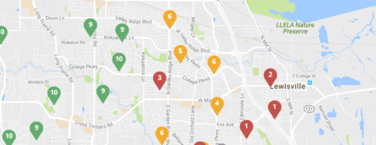 Lewisville School Ratings (Source: GreatSchools.org)
