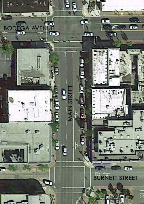 Current configuration of Main Street