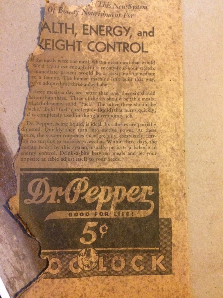 You never know what you'll find when you work on historic buildings. Photo by Sarah Kobos