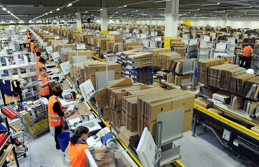 An Amazon warehouse. (Source: Scott Lewis )