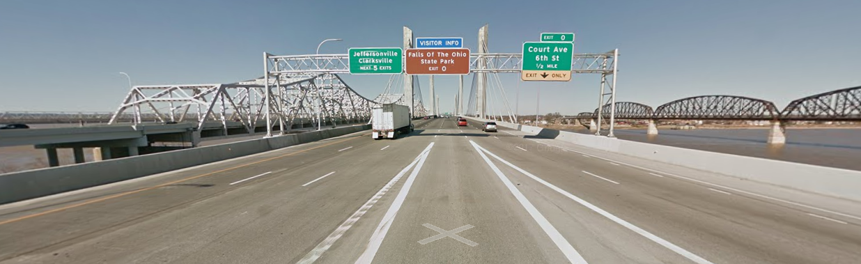 Louisville Toll Bridge Map The Latest From The Louisville Traffic Experiment