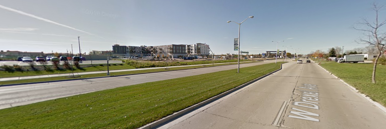 Who wouldn't want to bike along this? (Image from Google Earth)